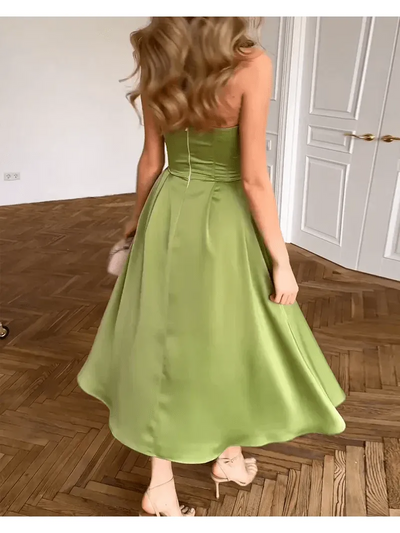 Bianca - Chic Strapless Midi Dress