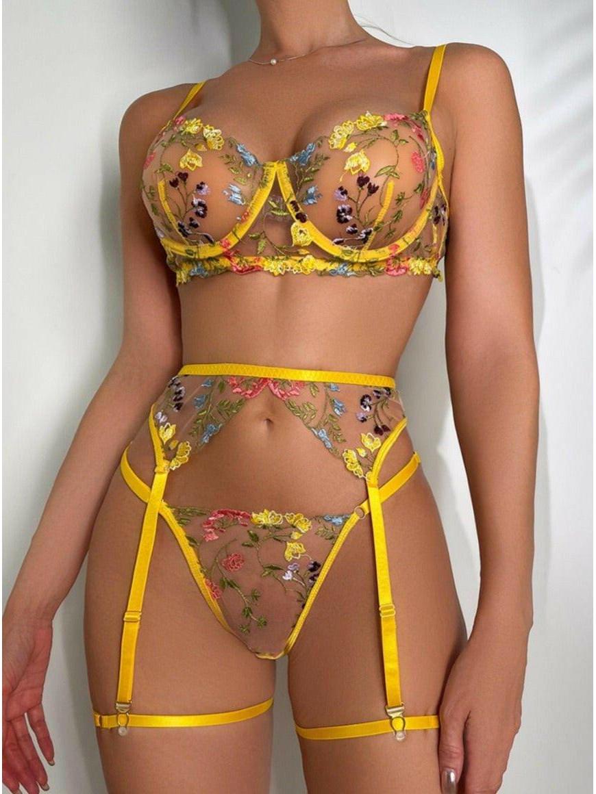 Daisy | 3-Piece French Lingerie Set