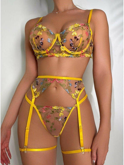 Daisy | 3-Piece French Lingerie Set