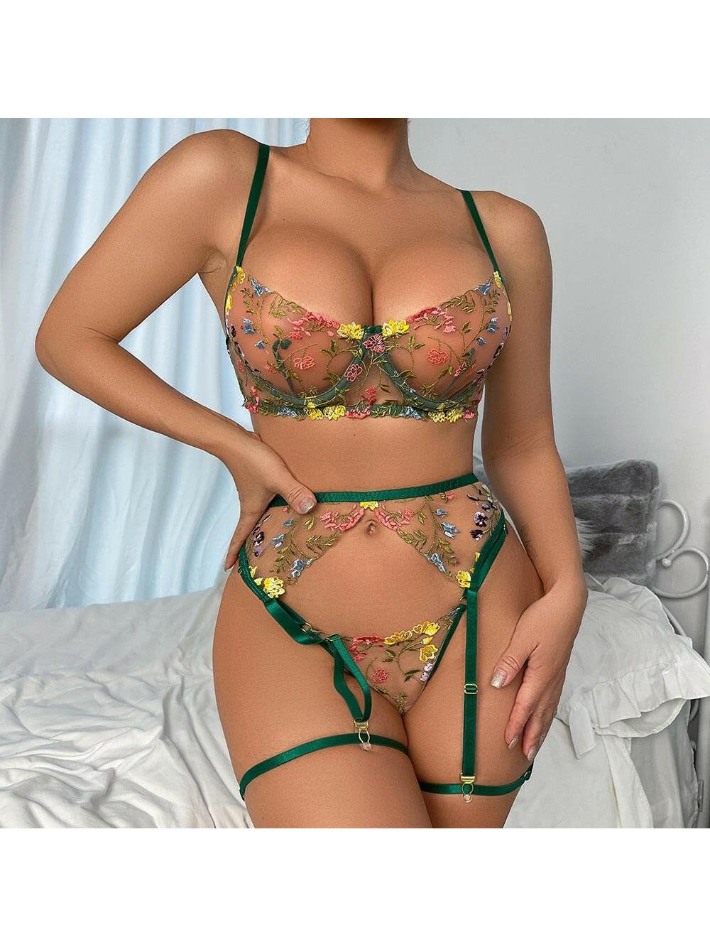Daisy | 3-Piece French Lingerie Set