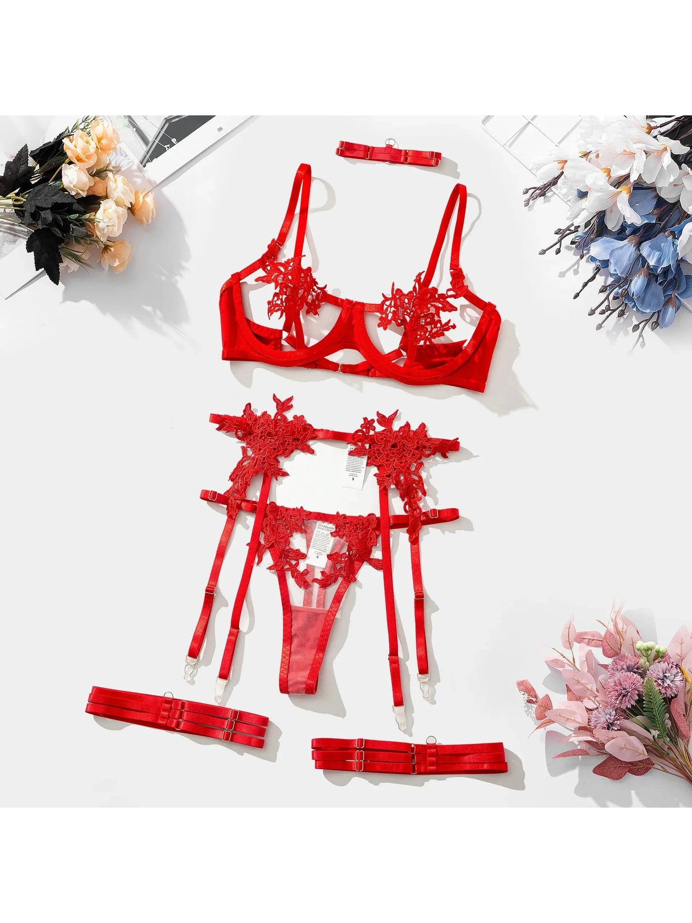 Elena | 3-Piece French Lingerie Set