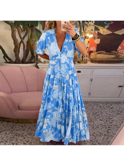 FLORIANA™ - Vibrant Floral Dress