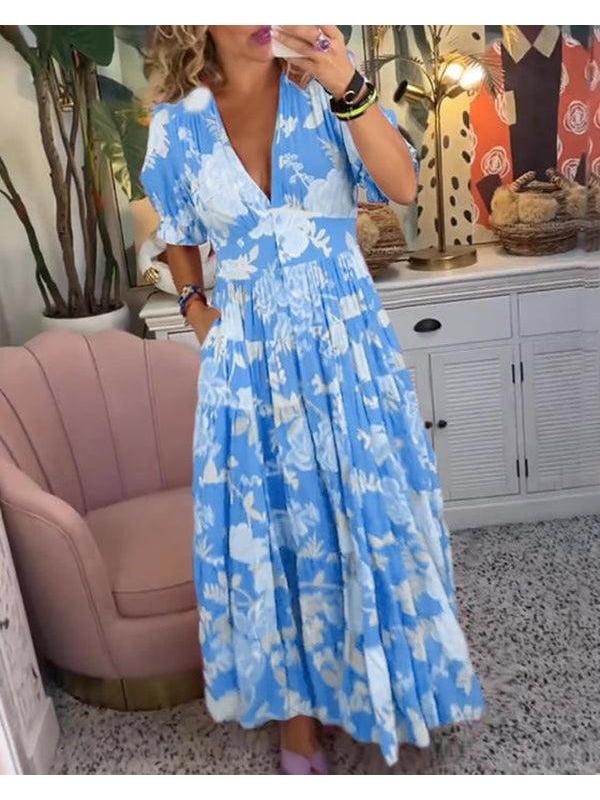 FLORIANA™ - Vibrant Floral Dress