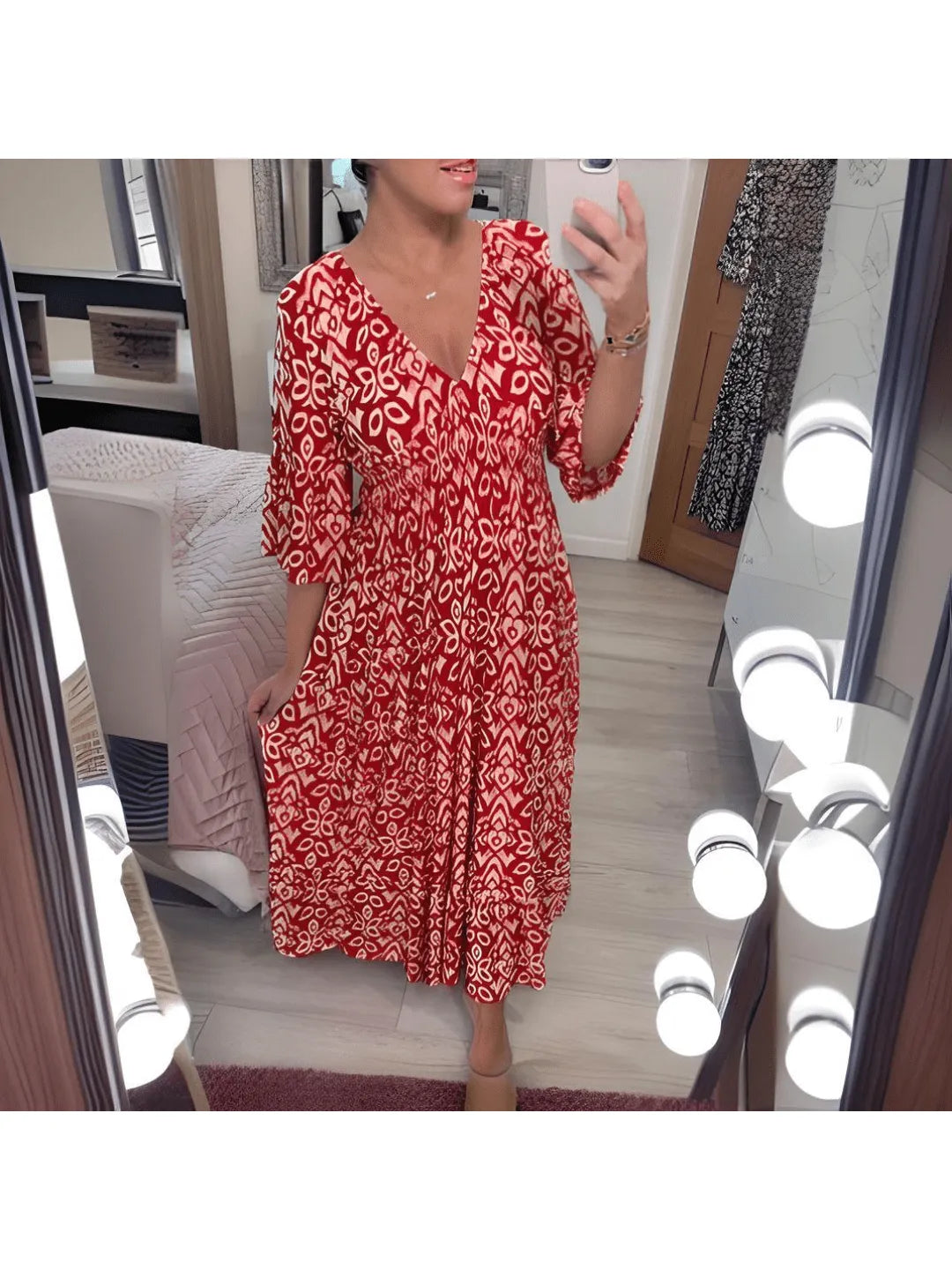 Isabella™ - Boho Printed Dress