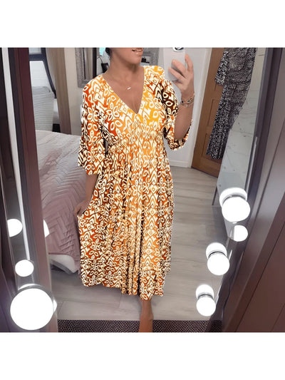 Isabella™ - Boho Printed Dress