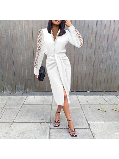 Jenna™ - Long Sleeve Wrap Dress