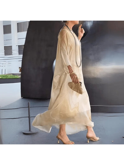 Laura™ - Charming Silk Chiffon Dress