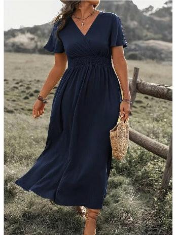 MARY™ - Elegant Summer Dress with V-Neck