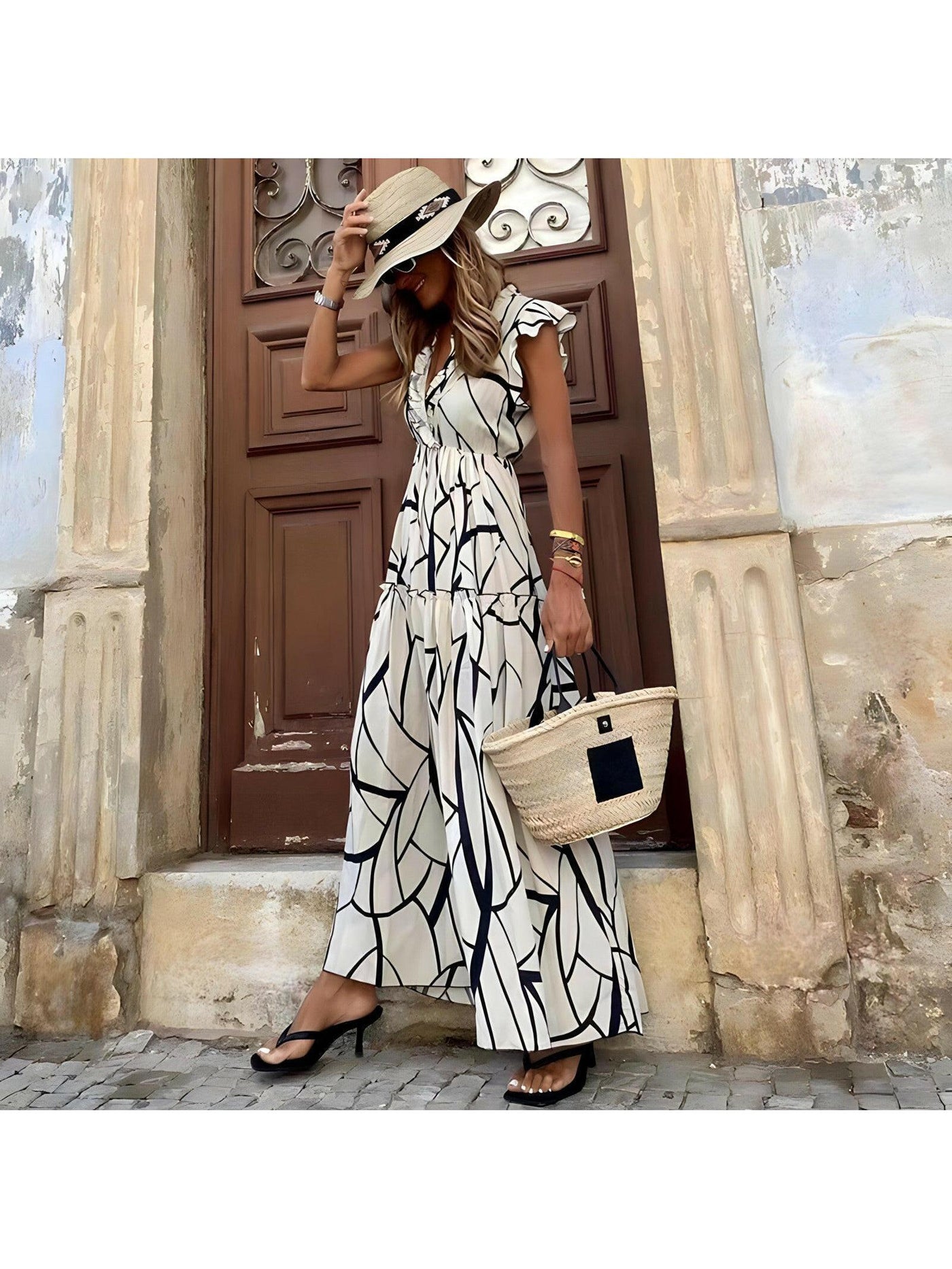 Maddie™ - Elegant Printed Dress