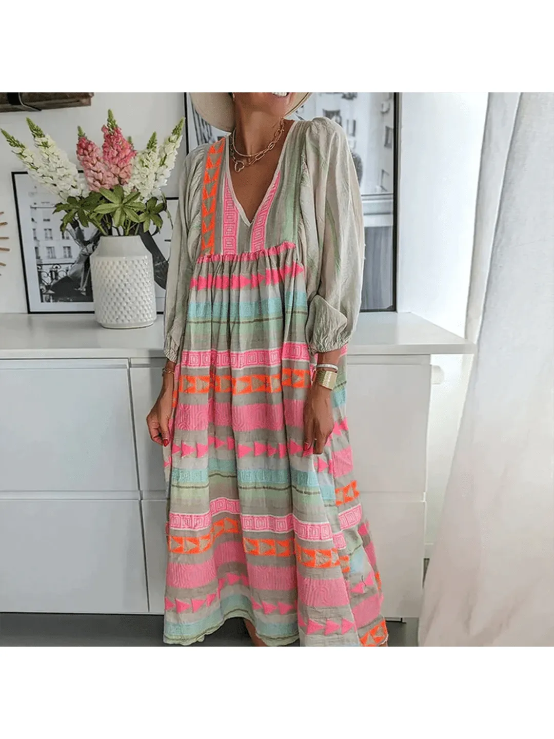 Sabrina™ - Comfortable Boho Dress