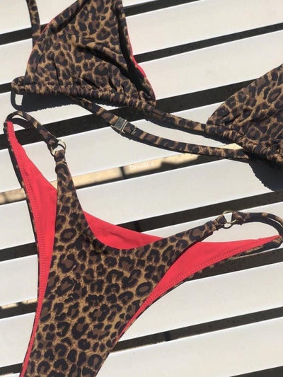 Sexy Animal Print Bikini Set
