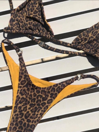 Sexy Animal Print Bikini Set