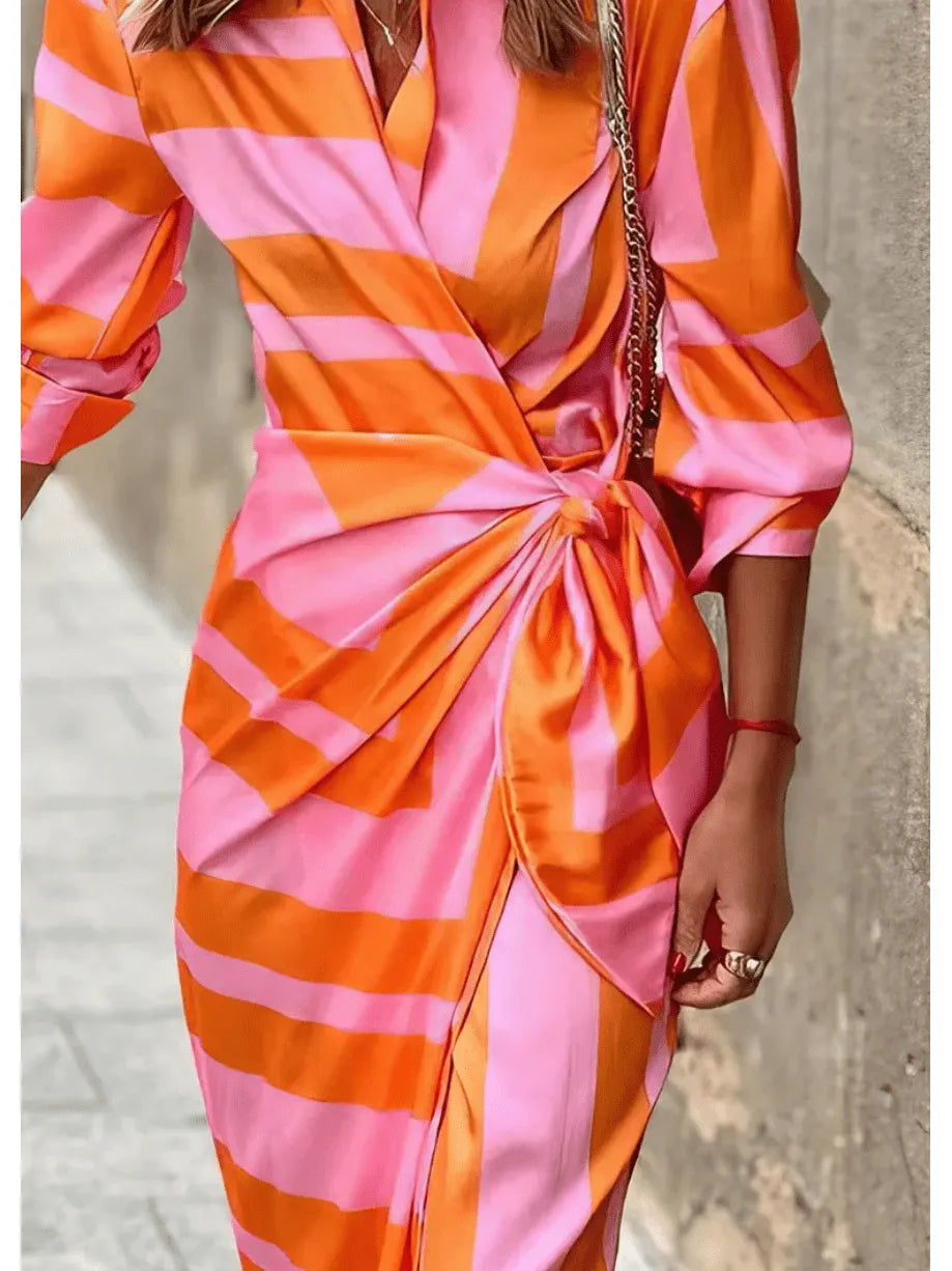 Solana™ - Printed Wrap Dress