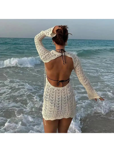 Stunning Flower-Patterned Cover Up Dress