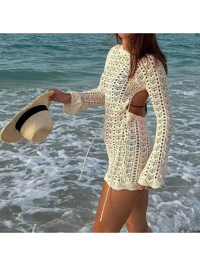 Stunning Flower-Patterned Cover Up Dress