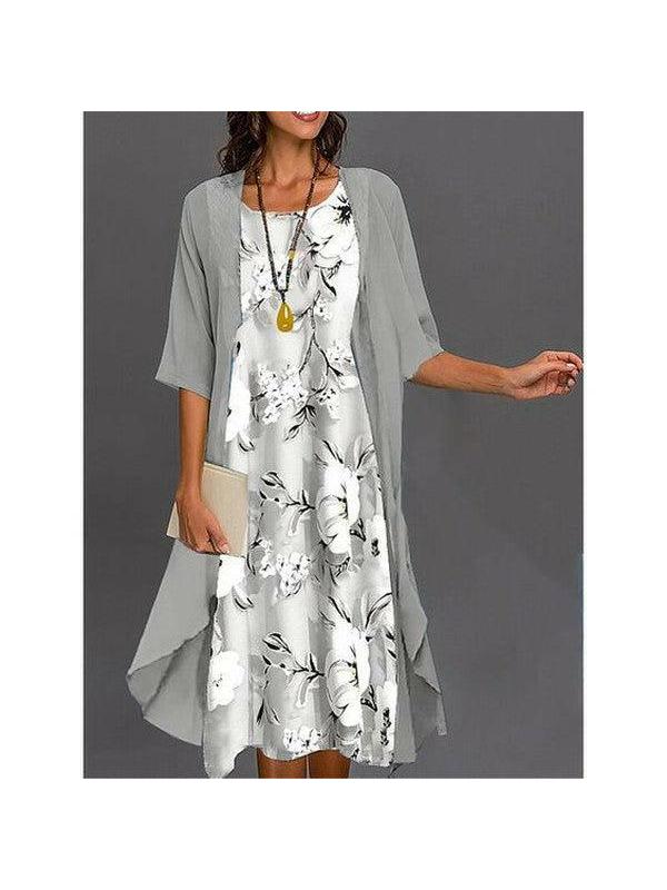 Viane™ - Elegant Printed Dress