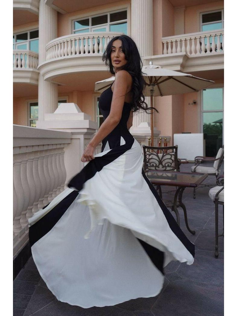 Viara - Paneled Maxi Dress