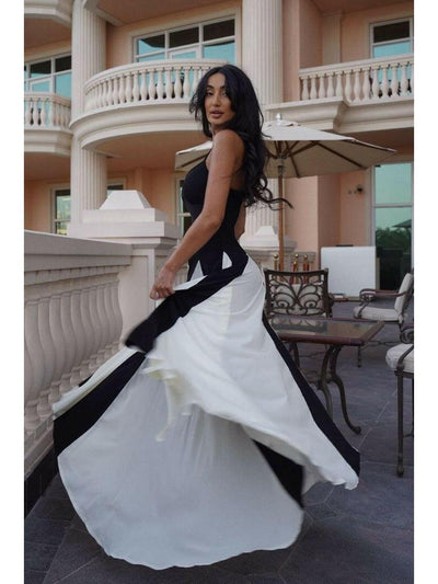 Viara - Paneled Maxi Dress