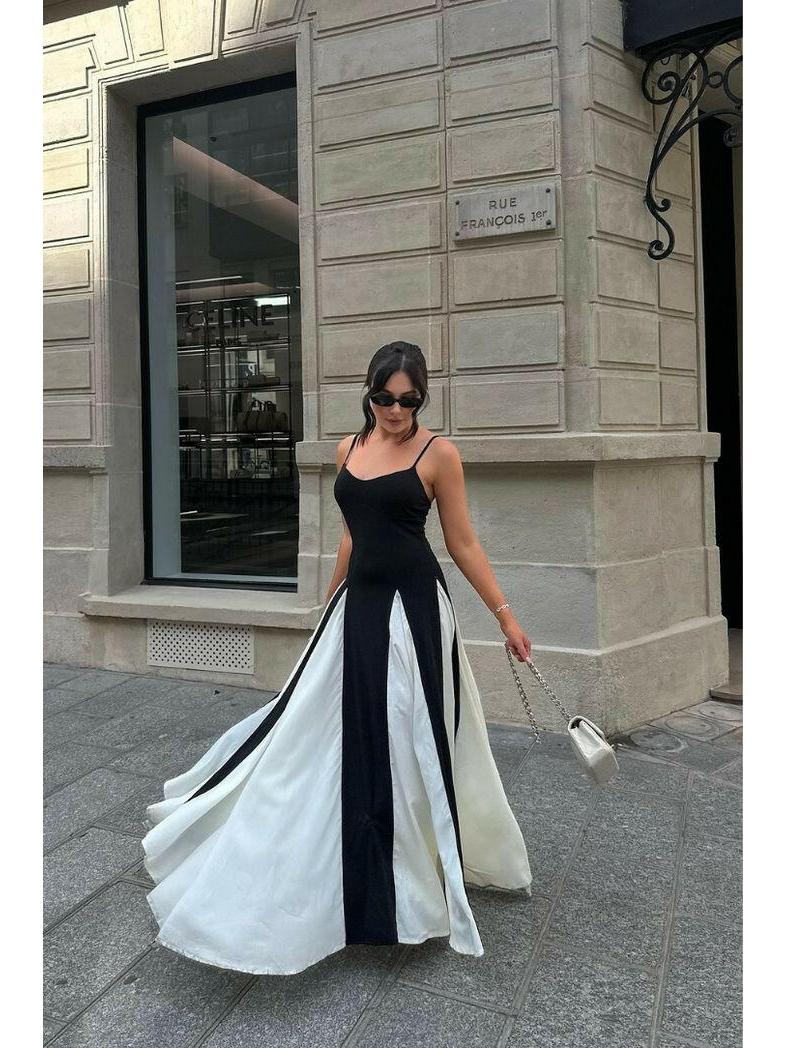 Viara - Paneled Maxi Dress