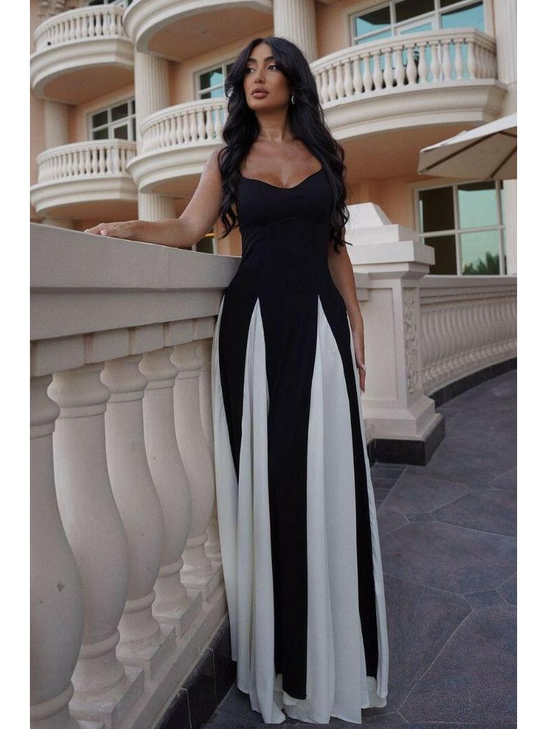 Viara - Paneled Maxi Dress